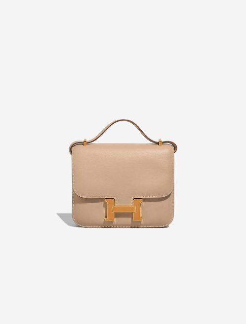 Hermès Constance 18 Swift Biscuit / Moutarde Front | Sell your designer bag