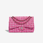 Chanel Timeless Jumbo Tweed Pink / White Front | Vendez votre sac de créateur