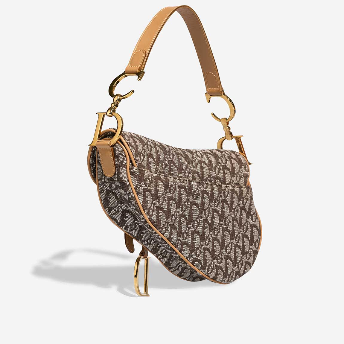 Dior Saddle Medium Fabric Light Brown | Sell your designer bag