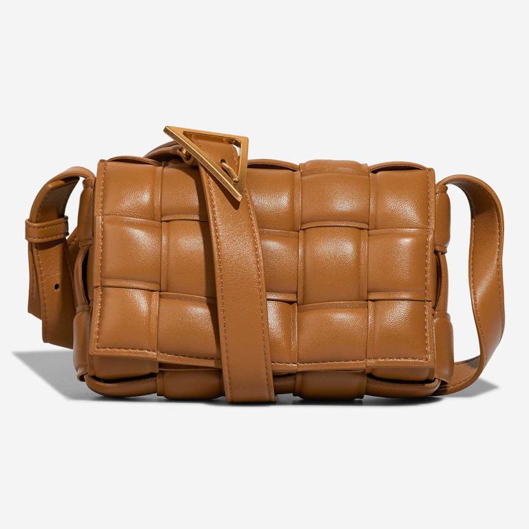 Bottega Veneta Cassette Small Lamb Camel Front | Sell your designer bag