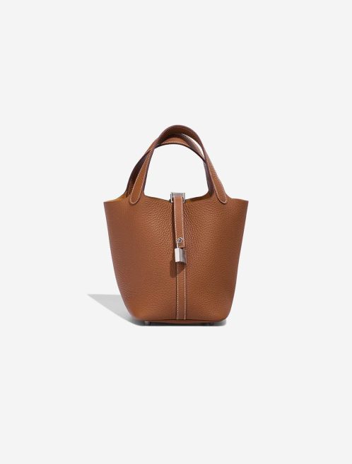 Hermès Picotin 18 Taurillon Clémence Gold Front | Sell your designer bag