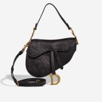 Dior Saddle Medium Calf Black Front | Sell your designer bag