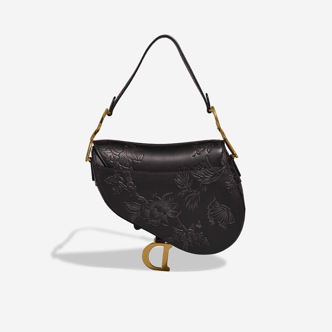 Dior Saddle Medium Calf Black | Sell your designer bag