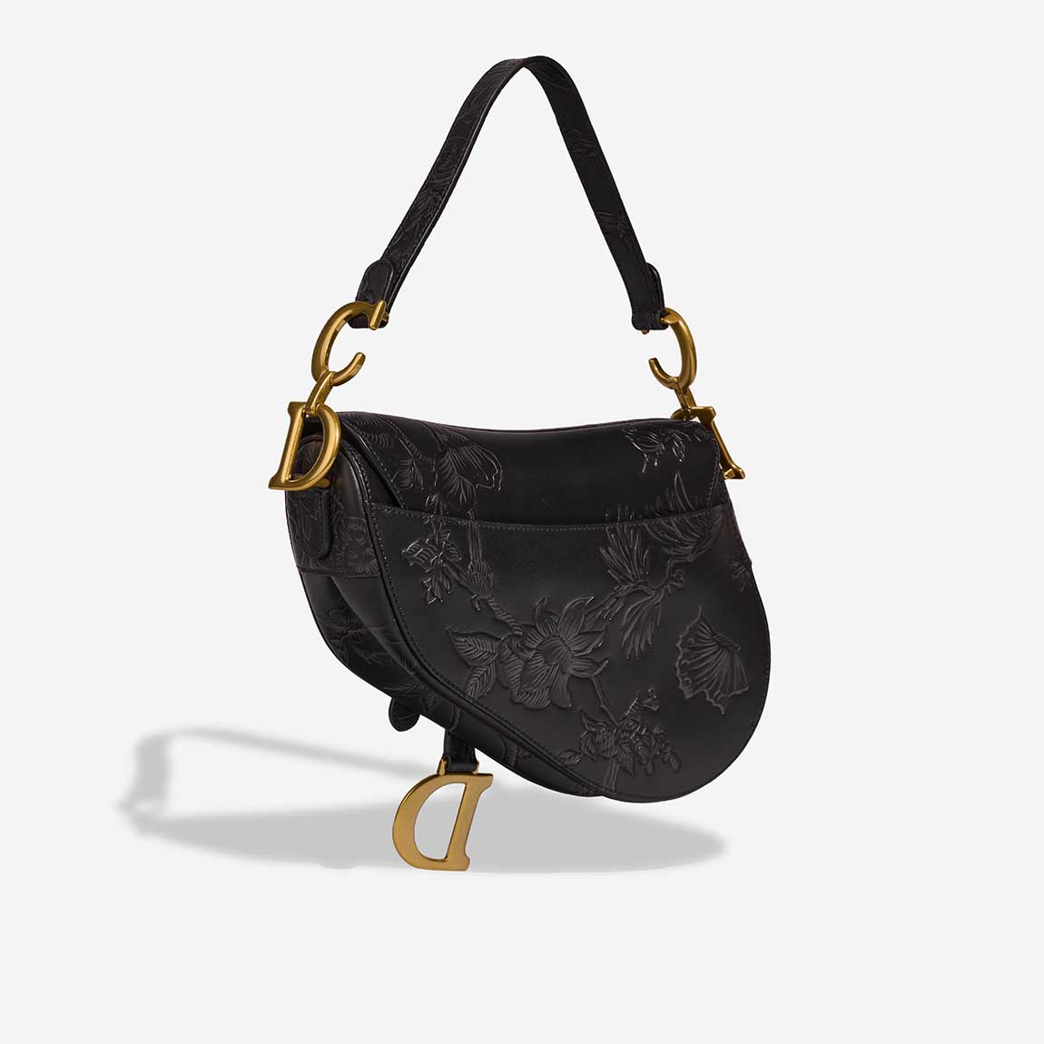 Dior Saddle Medium Calf Black | Sell your designer bag