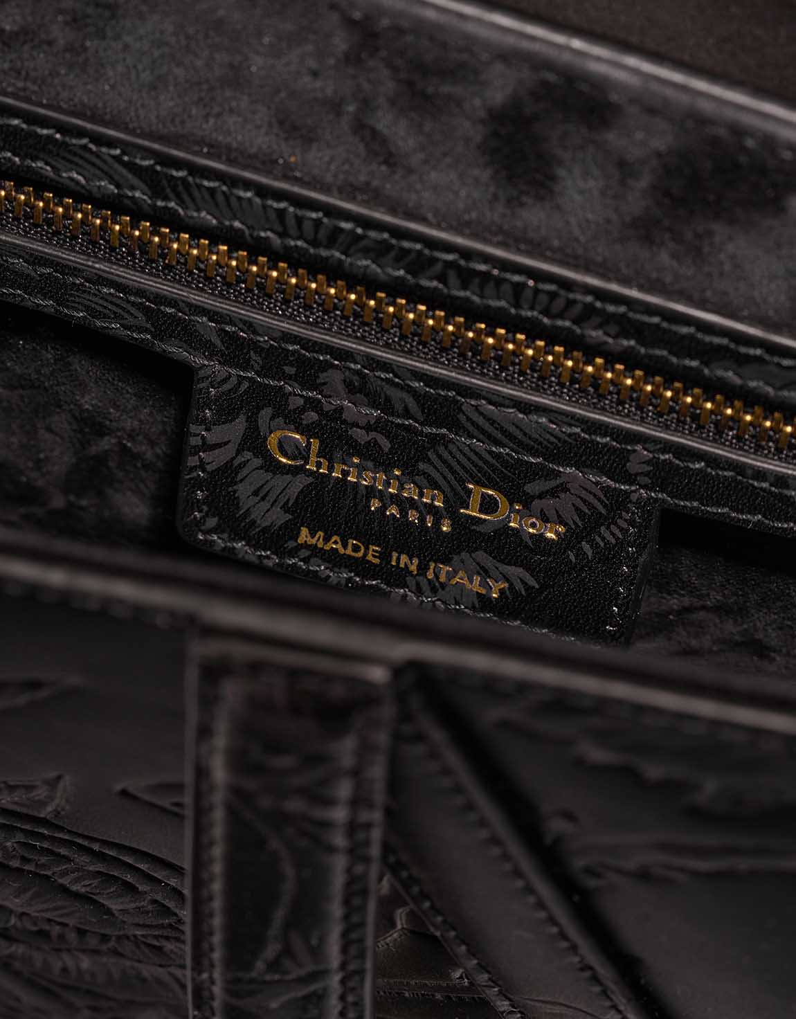 Dior Saddle Medium Calf Black Logo | Sell your designer bag