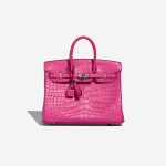 Hermès Birkin 25 Matte Alligator Rose Shocking Front | Sell your designer bag