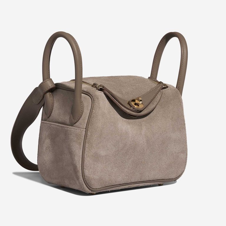 Hermès Lindy Grizzly Mini Suede / Swift Étoupe | Verkaufe deine Designer-Tasche