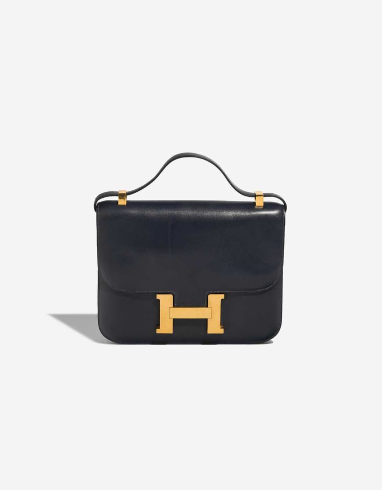 Hermès Constance 23 Box Navy Front | Verkaufen Sie Ihre Designer-Tasche