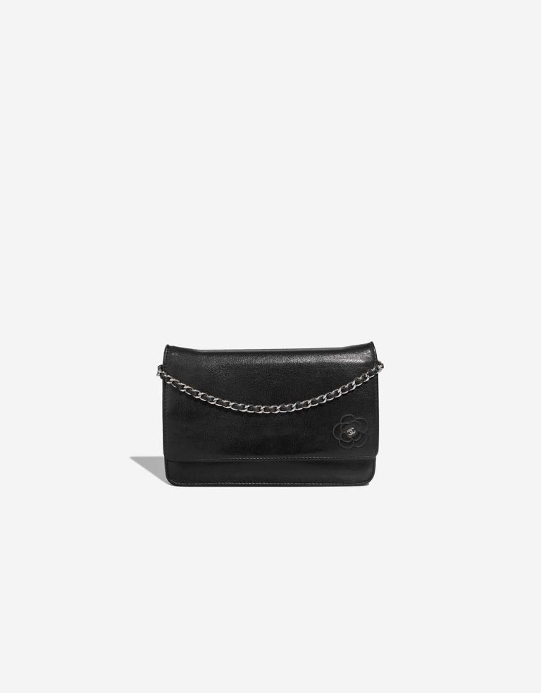 Chanel Wallet On Chain Lamb Black Front | Sell your designer bag