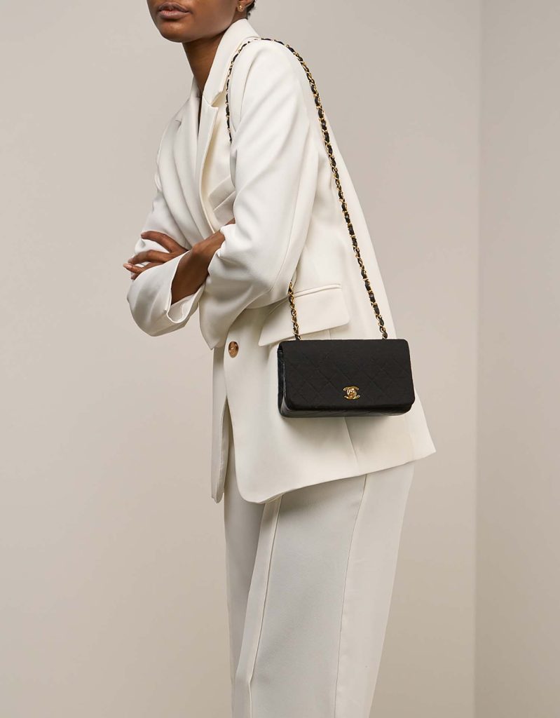 Chanel Timeless Mini Rectangular Cotton / Lamb Black | SACLÀB