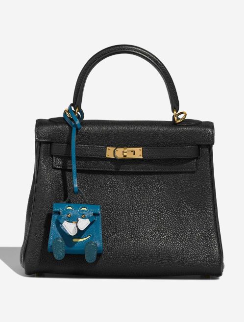 Hermès Kelly Doll Bag Charm Tadelakt Bleu Izmir / Vert Bosphore / Bleu Brume / Jaune Bourgeon Verschlusssystem | Verkaufen Sie Ihre Designer-Tasche