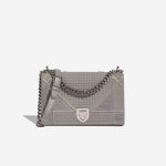 Dior Diorama Medium Patent Silver Front | Sell your designer bag