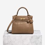 Hermès Kelly 25 Matte Alligator Chai Front | Vendre votre sac de créateur