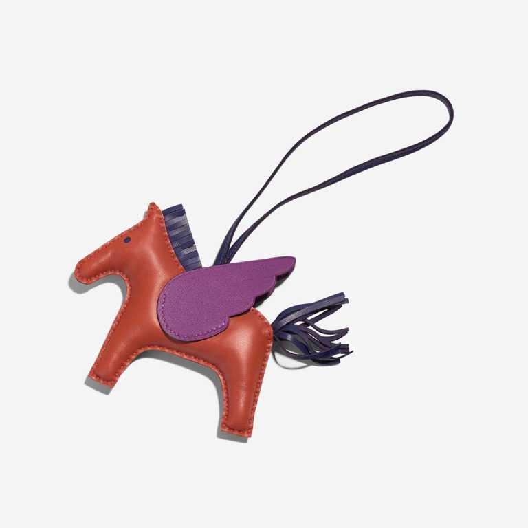 Hermès Rodéo Pegasus MM Milo Cornaline / Bleu Saphir / Anémone Front | Verkaufe deine Designertasche