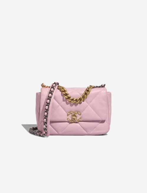 Chanel 19 Flap Bag Lammleder Light Pink Front | Verkaufen Sie Ihre Designer-Tasche