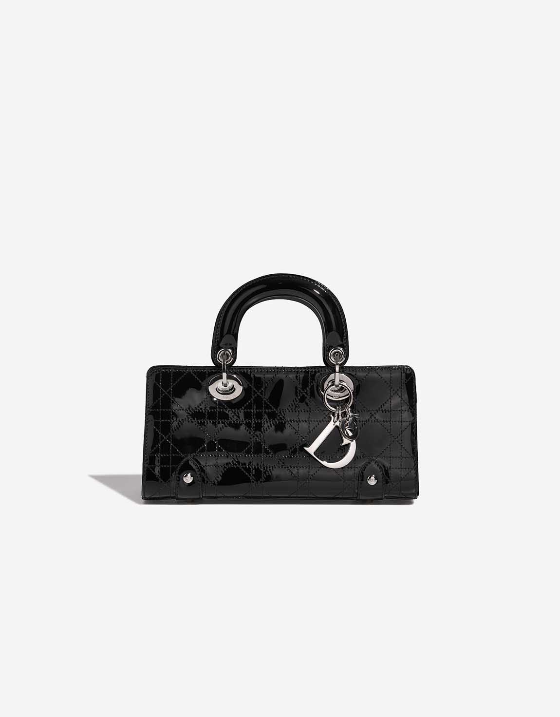 Dior Lady D Joy mittelgroBe Tasche Lackleder Schwarz SACLAB