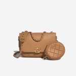 Chanel Flap Bag Small Lammleder Brown Front | Verkaufen Sie Ihre Designer-Tasche