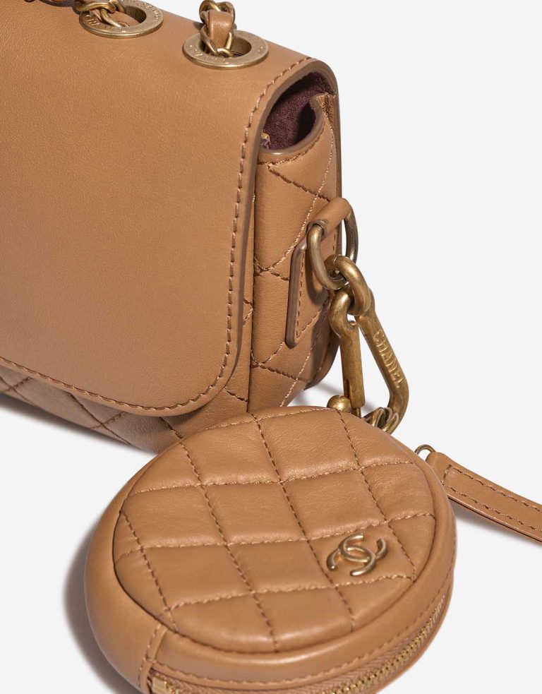 Chanel Flap Bag Small Lamb Brown Signs of wear | Sell your designer bag