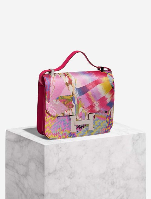 Hermès Constance Marble 24 Silk / Swift Multicolour / Rose Mexico Front | Sell your designer bag