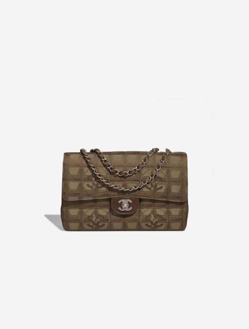 Chanel Timeless Medium Nylon Green / Brown Front | Sell your designer bag