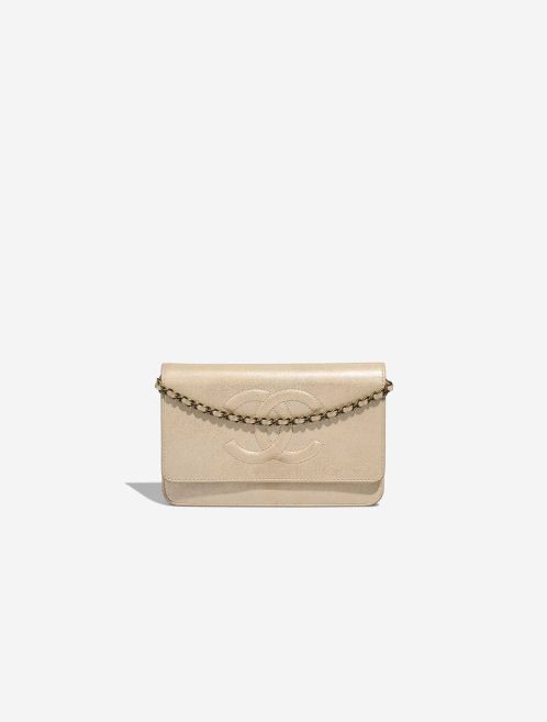 Chanel Timeless Wallet On Chain Calf Gold Front | Sell your designer bag