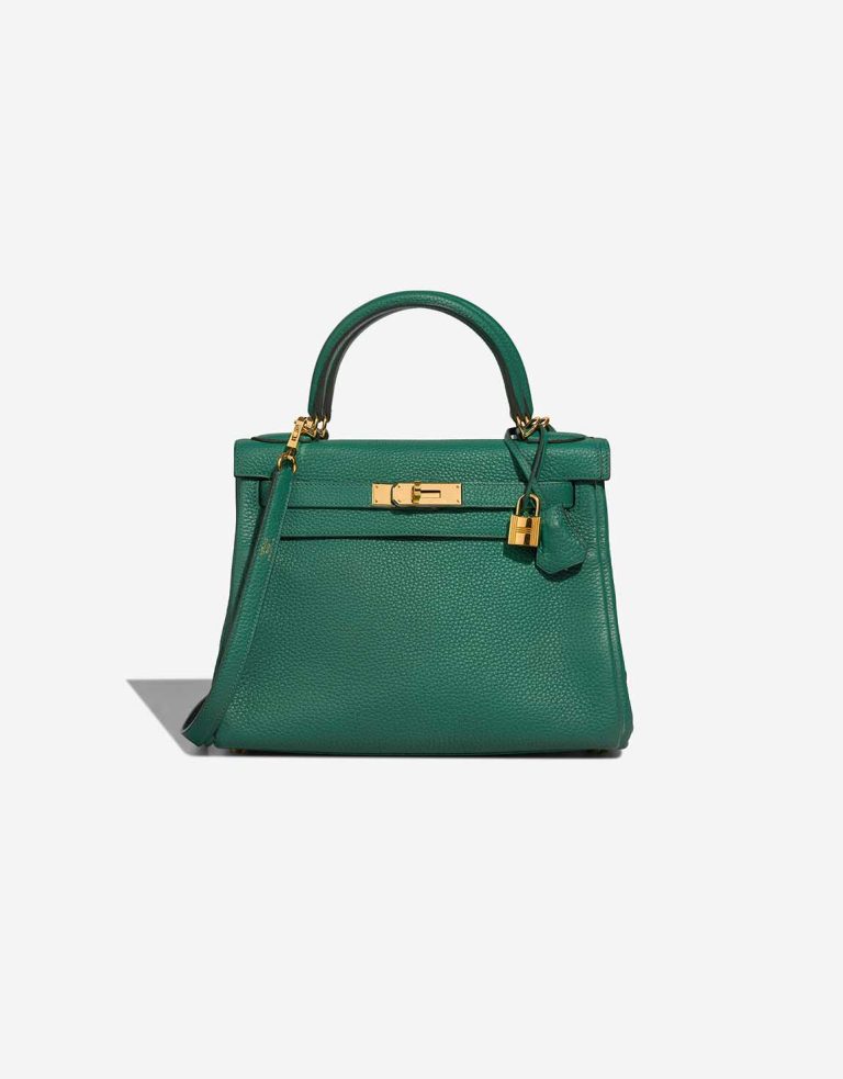 Hermès Kelly 28 Togo Vert Vertigo Front | Verkaufen Sie Ihre Designertasche