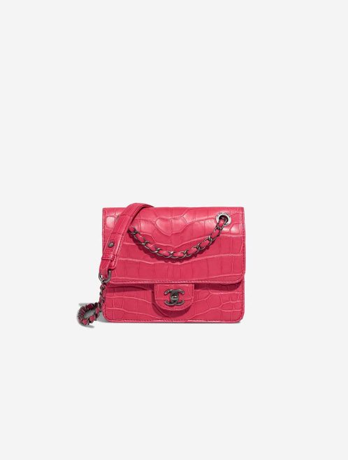 Chanel Flap Bag Small Alligator / Lammleder Pink Front | Verkaufen Sie Ihre Designer-Tasche