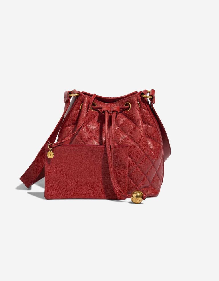 Chanel Drawstring Caviar Red Front | Sell your designer bag