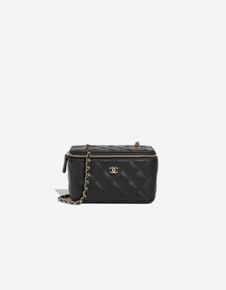 Chanel Vanity Small Lamb Black Front | Sell your designer bag