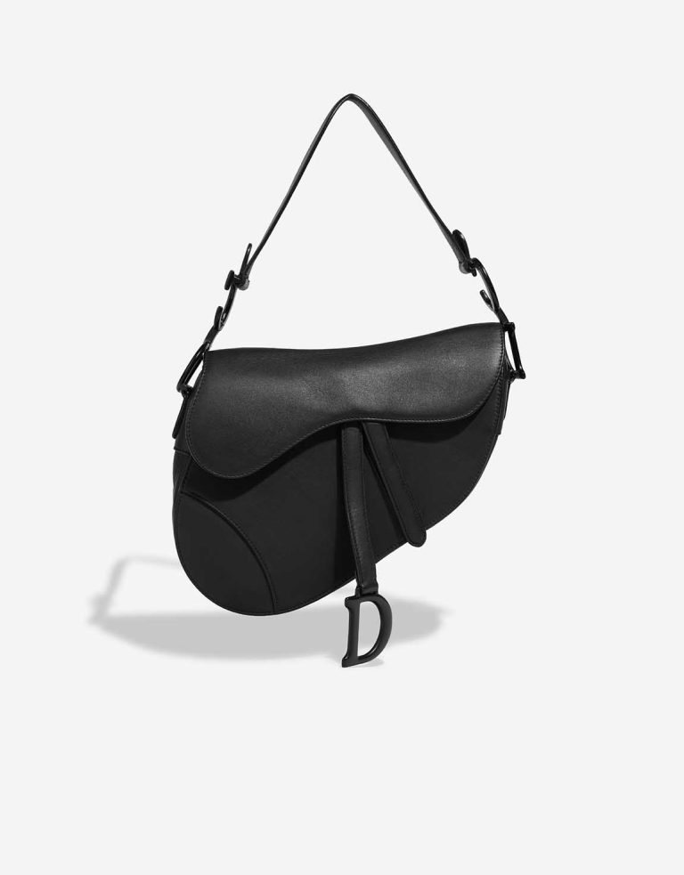 Dior Saddle Medium Calf Black Front | Vendre votre sac de créateur