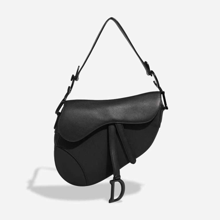 Dior Saddle Medium Calf Black Front | Sell your designer bag