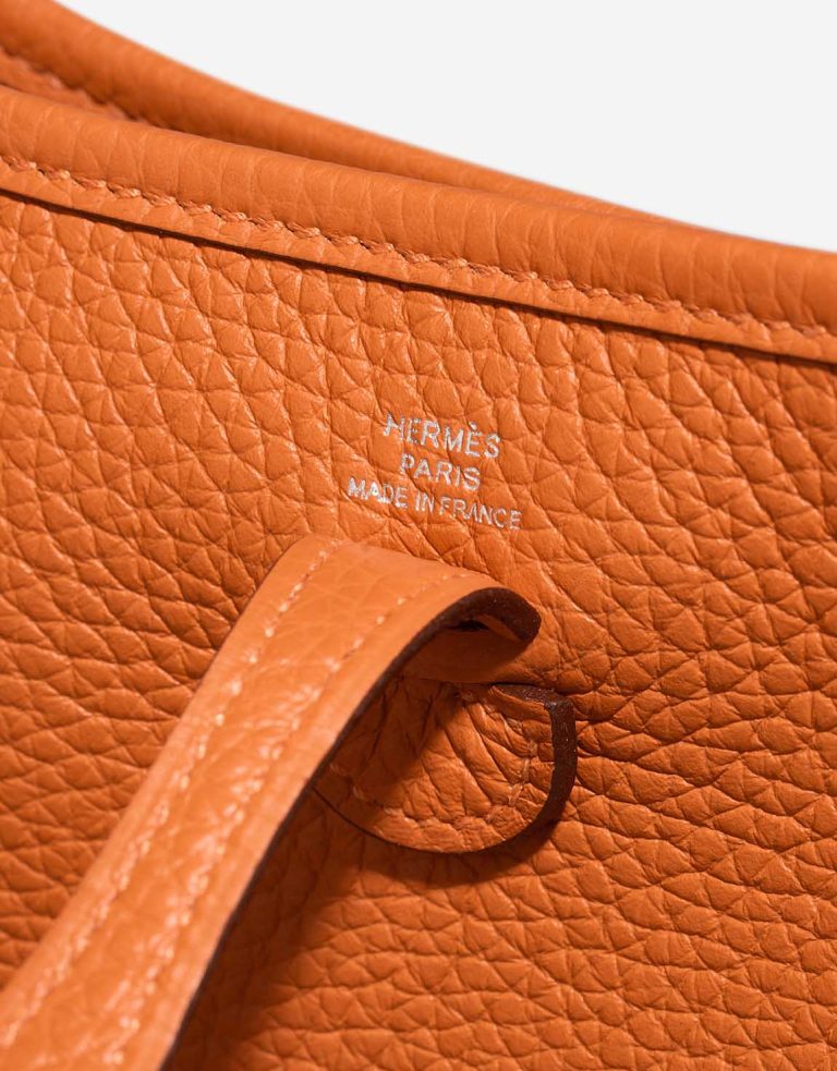 Hermès Evelyne 16 Taurillon Clémence Orange Logo | Vendre votre sac de créateur