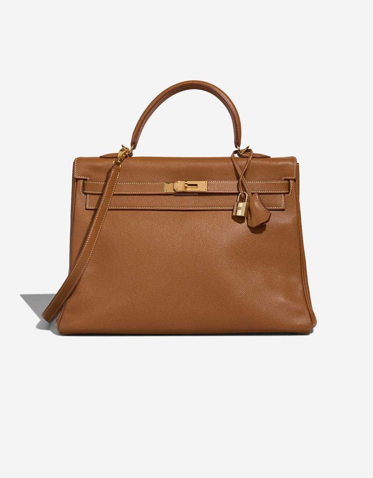 Hermès Kelly 35 Courchevel Gold Front | Sell your designer bag