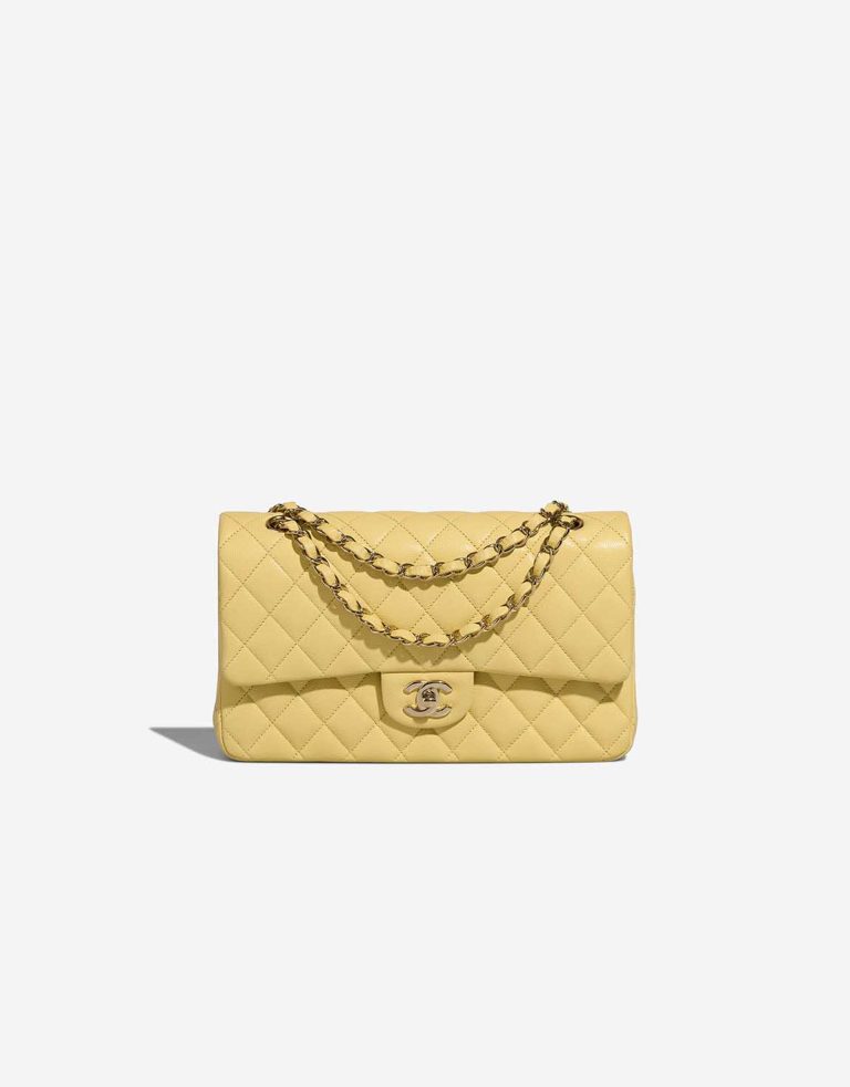 Chanel Timeless Medium Caviar Yellow Front | Sell your designer bag