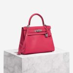 Hermès Kelly 28 Swift Rose Extrême / Rose Sakura Front | Verkaufen Sie Ihre Designertasche