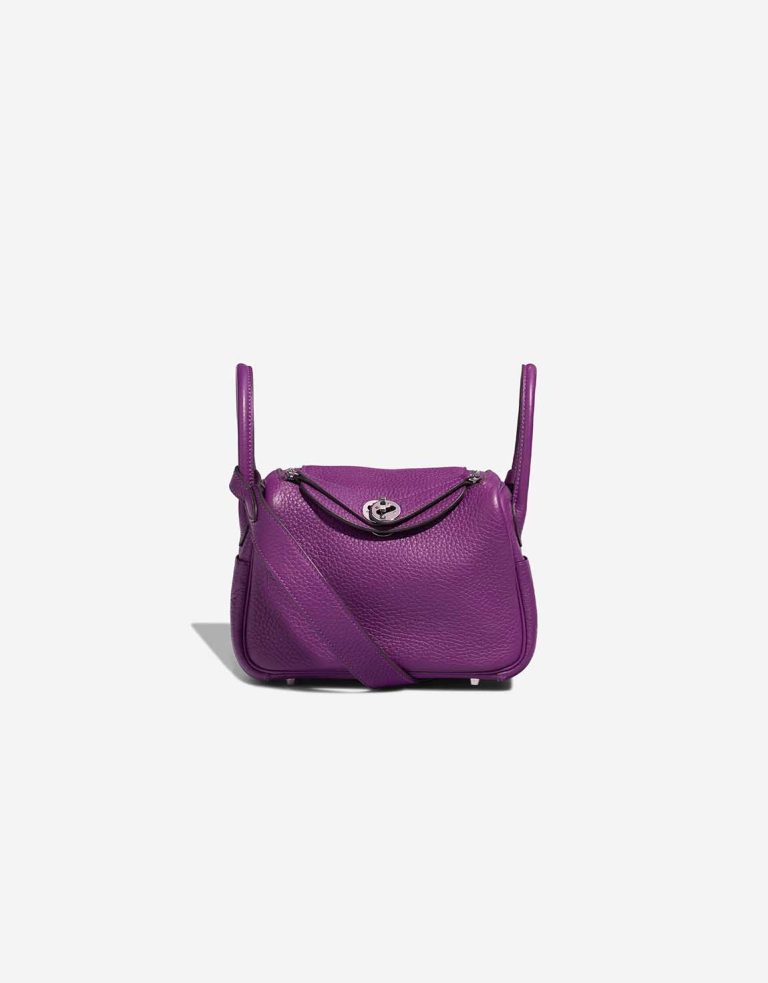 Hermès Lindy Mini Taurillon Clémence Anémone Front | Sell your designer bag