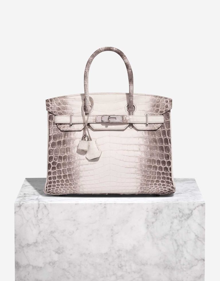 Hermès Birkin Himalaya 30 Niloticus Crocodile White Front | Sell your designer bag