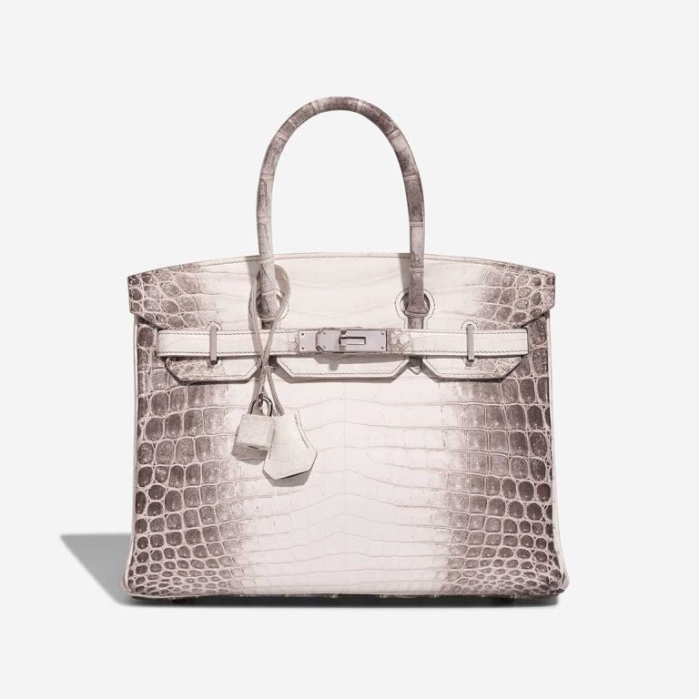 Hermès Birkin Himalaya 30 Niloticus Crocodile White Front | Sell your designer bag