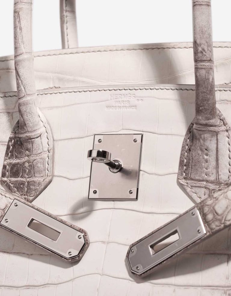 Hermès Birkin Himalaya 30 Niloticus Crocodile White Logo | Sell your designer bag