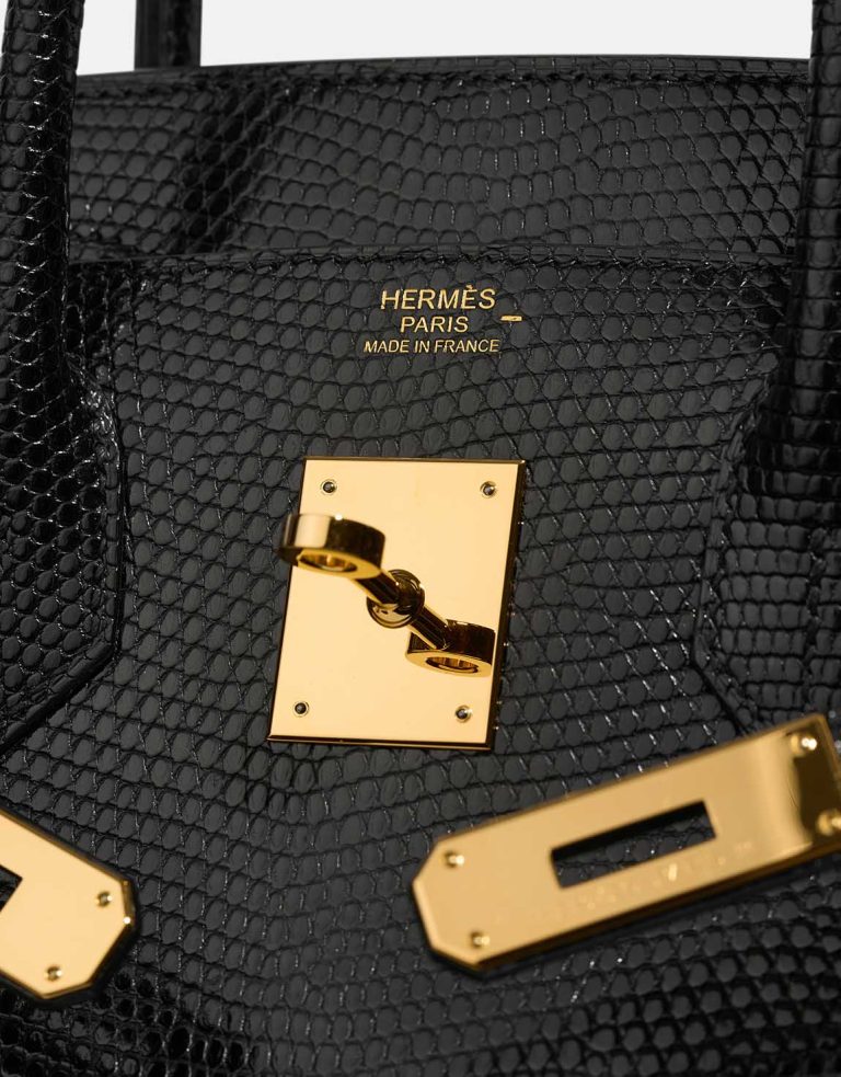 Hermès Birkin 30 Salvator Lizard Black Logo | Sell your designer bag