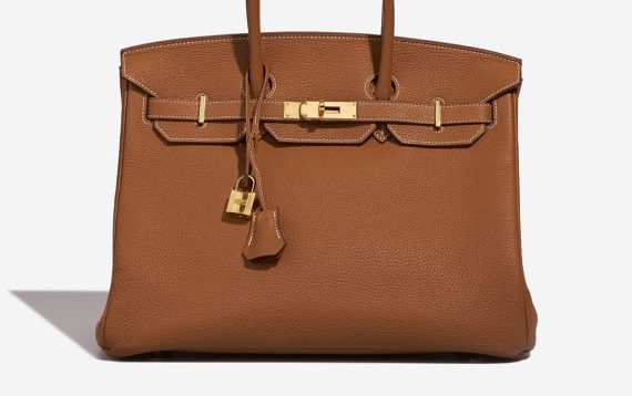 Hermès Birkin 35 Togo Gold Front | Vendez votre sac de créateur