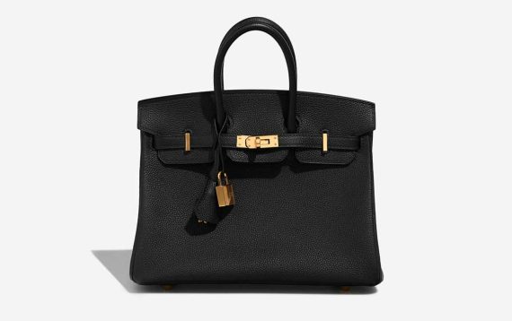 Hermès Birkin 25 Togo Black Front | Vendez votre sac de créateur