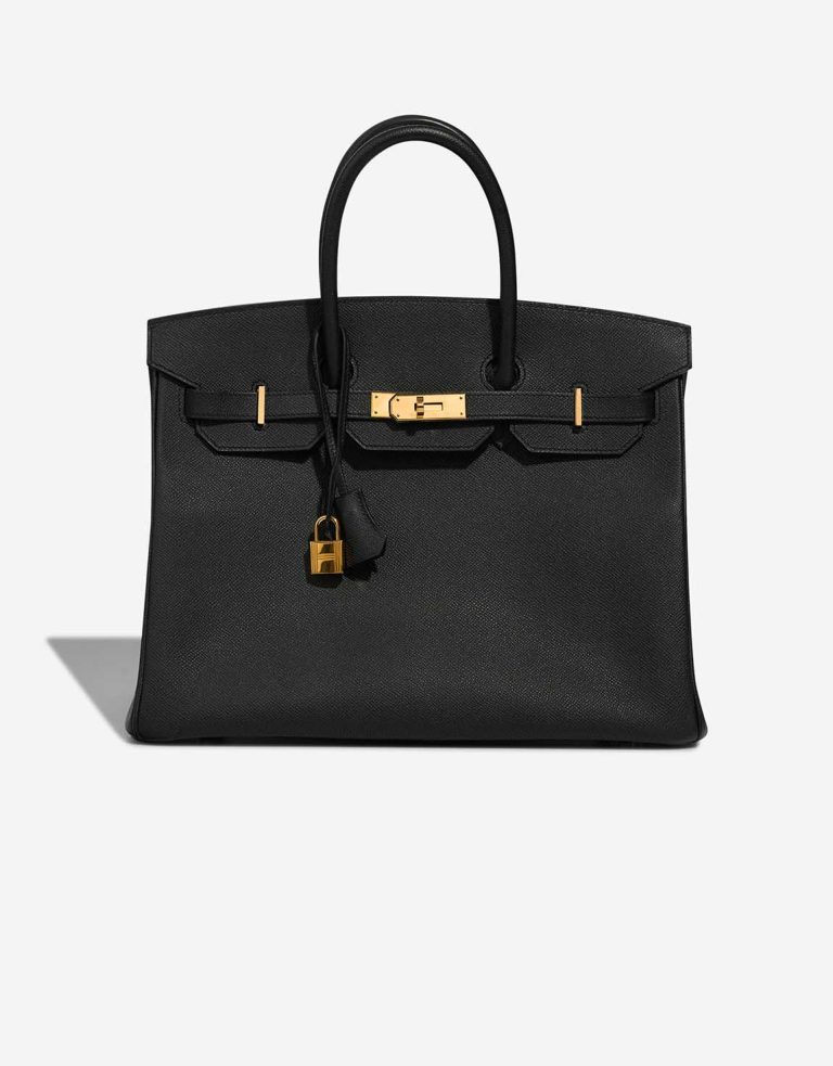 Hermès Birkin 35 Epsom Black Front | Sell your designer bag