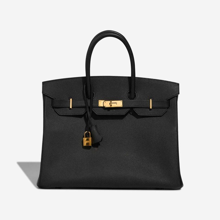 Hermès Birkin 35 Epsom Black Front | Sell your designer bag