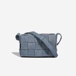 Bottega Veneta Cassette Denim Blue Front | Sell your designer bag