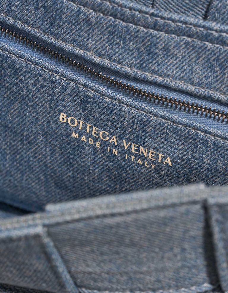 Bottega Veneta Cassette Denim Blue Logo | Sell your designer bag