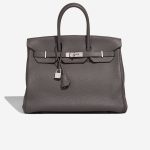 Hermès Birkin HSS 35 Taurillon Clémence Étain / Bleu Brighton Front | Sell your designer bag