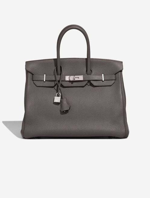 Hermès Birkin HSS 35 Taurillon Clémence Étain / Bleu Brighton Front | Sell your designer bag