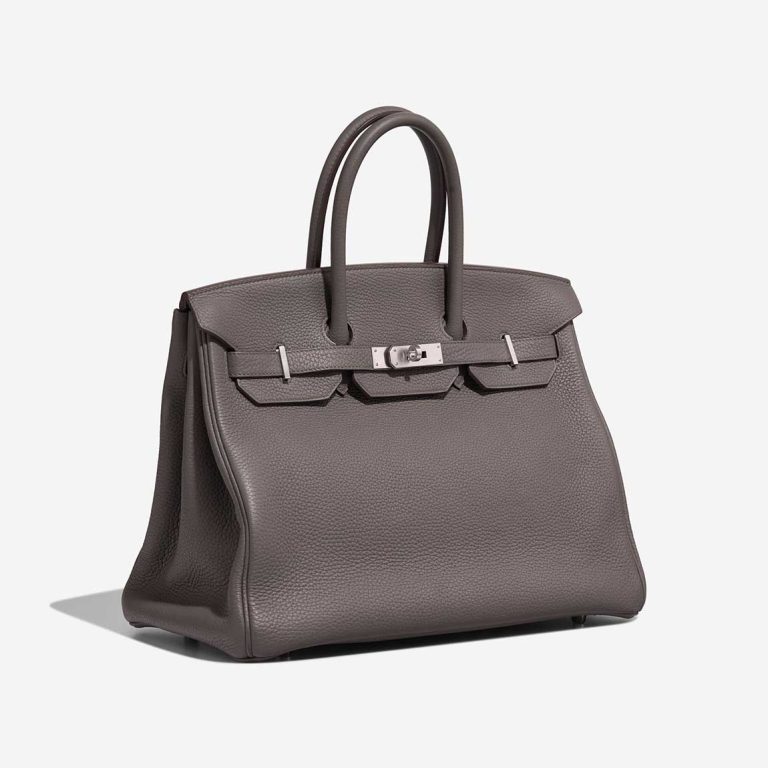 Hermès Birkin HSS 35 Taurillon Clémence Étain / Bleu Brighton | Vendre votre sac de créateur