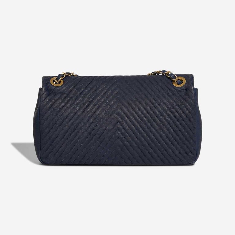 Chanel Timeless Surpique Medium Crinkled Calf Blue | Sell your designer bag